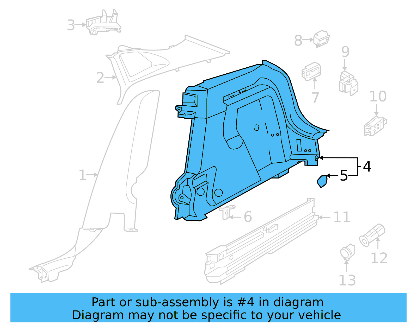 Quarter Trim 11A-867-428-S-CA9 - View 4
