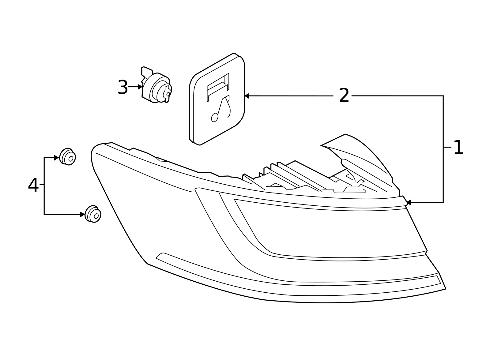Tail Lamp Assembly 3G8-945-208-H - View 5