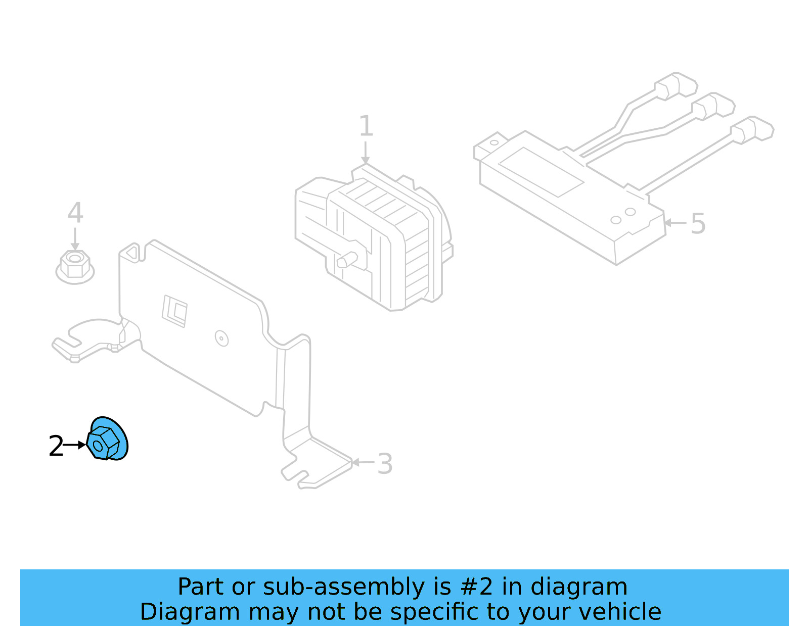 Alarm Horn Lock Nut 4S0-951-257 - View 6