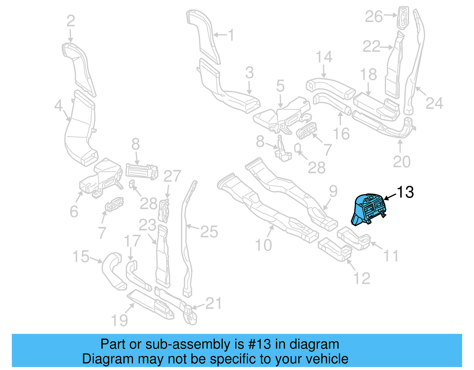 Outlet Assembly 3D0-819-203-E-5W8 - View 3