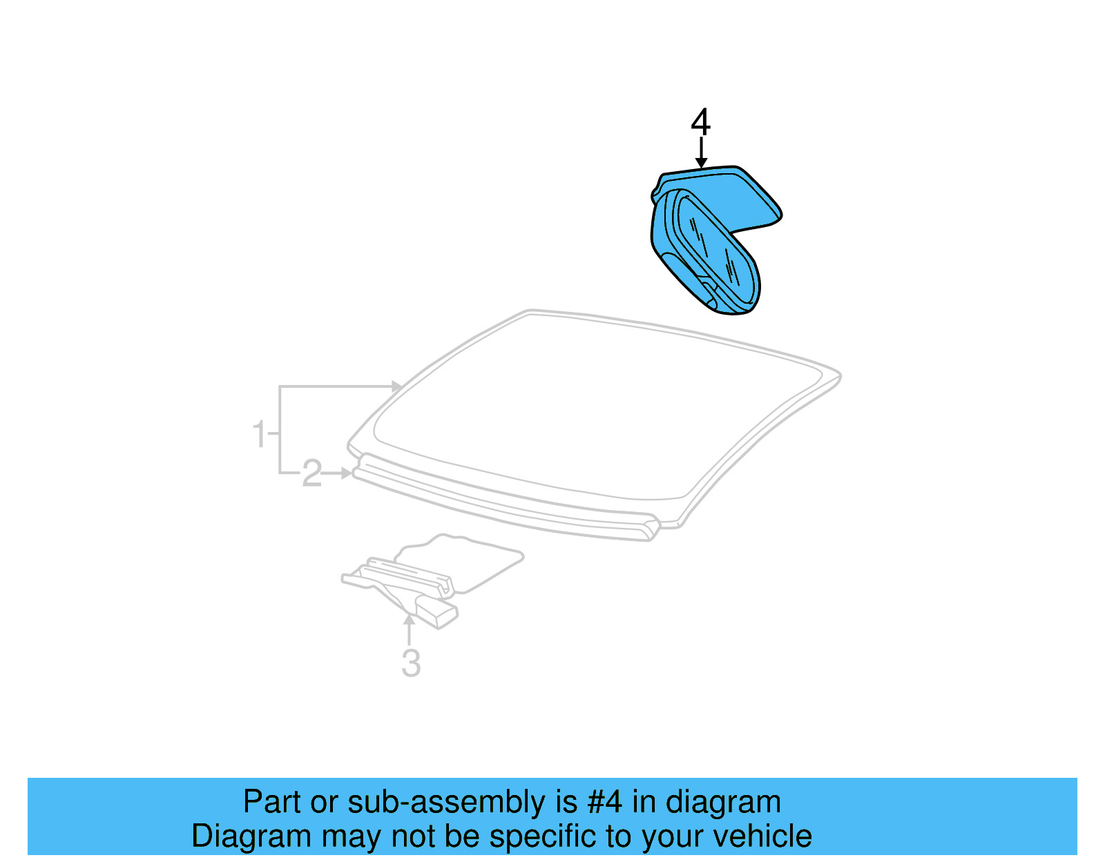 Interior Rear View Mirror 1C0-857-511-BN-Y20 - View 5
