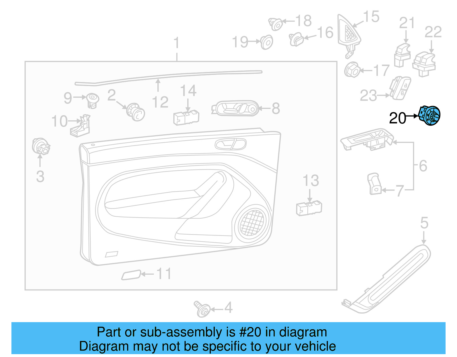Mirror Switch 5C1-959-565-F-ICX - View 6