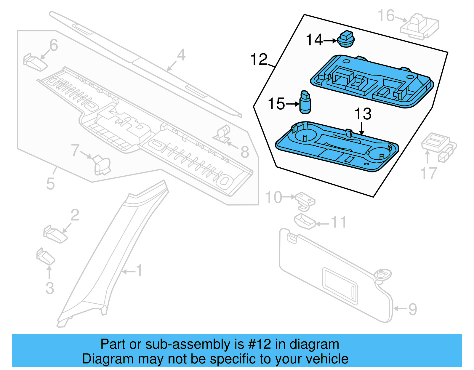 Map Lamp 1Q0-947-106-A-YML - View 9