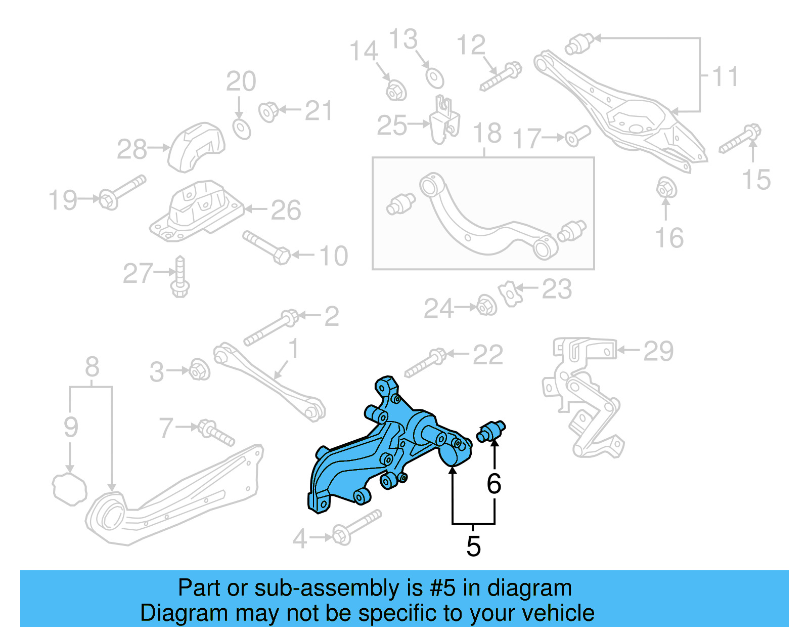Steering Knuckle 5Q0-505-435-F - View 4