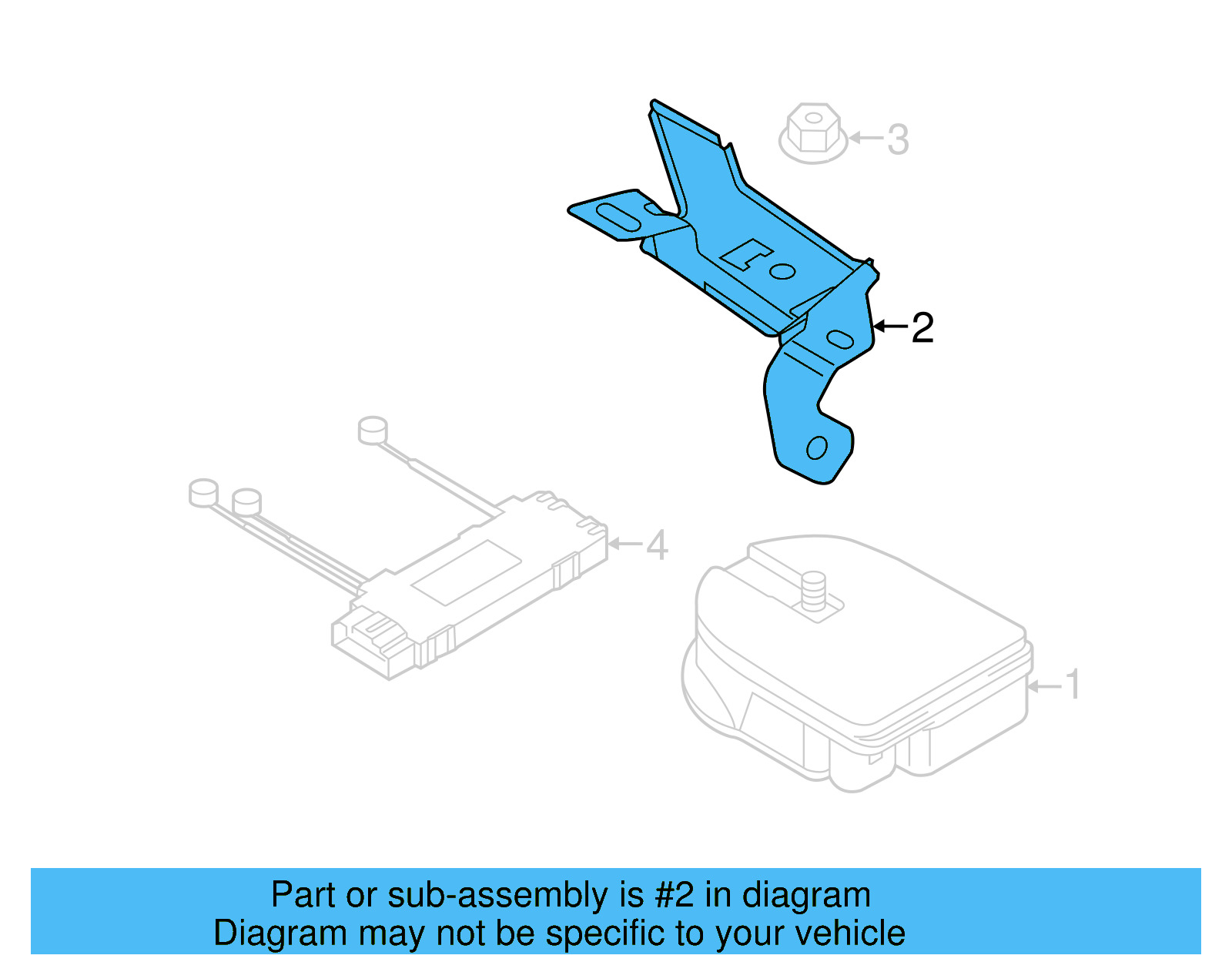 Siren Bracket 7P5-951-193 - View 4