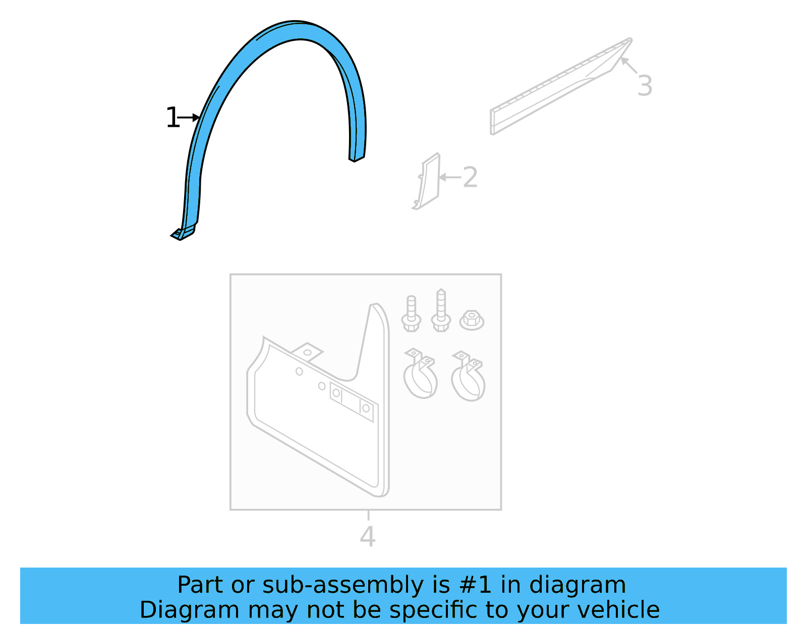 Wheel Opening Molding 11A-853-718-F-XN9