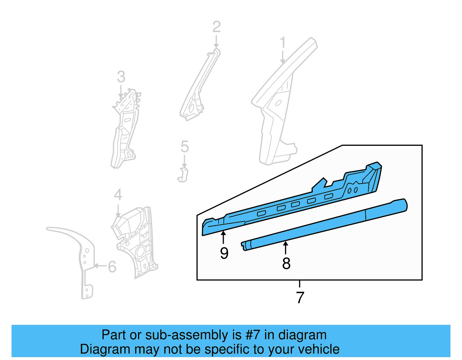 Rocker Panel 1C0-809-673-B - View 9
