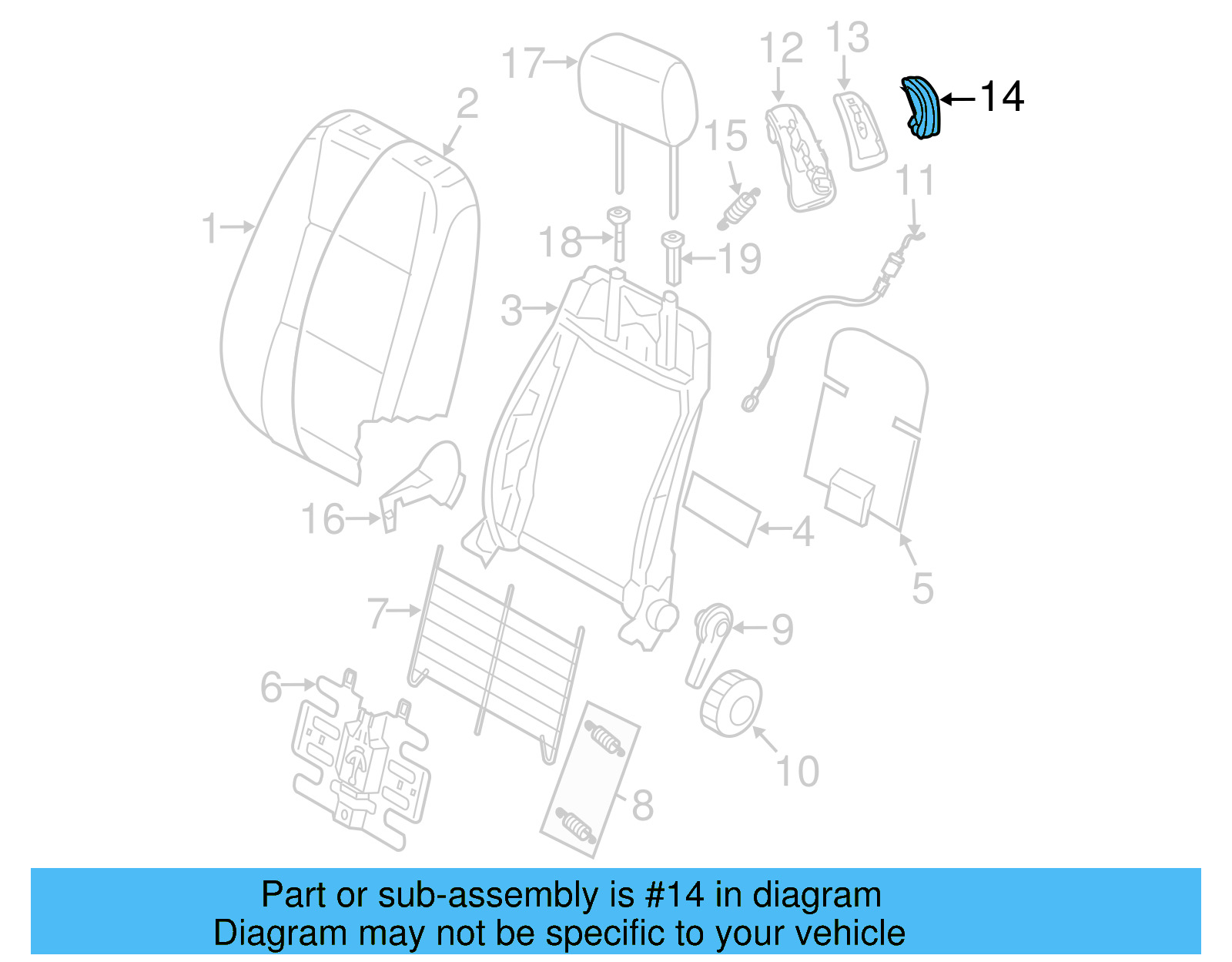 Release Lever 1K3-881-633-A-82V - View 13