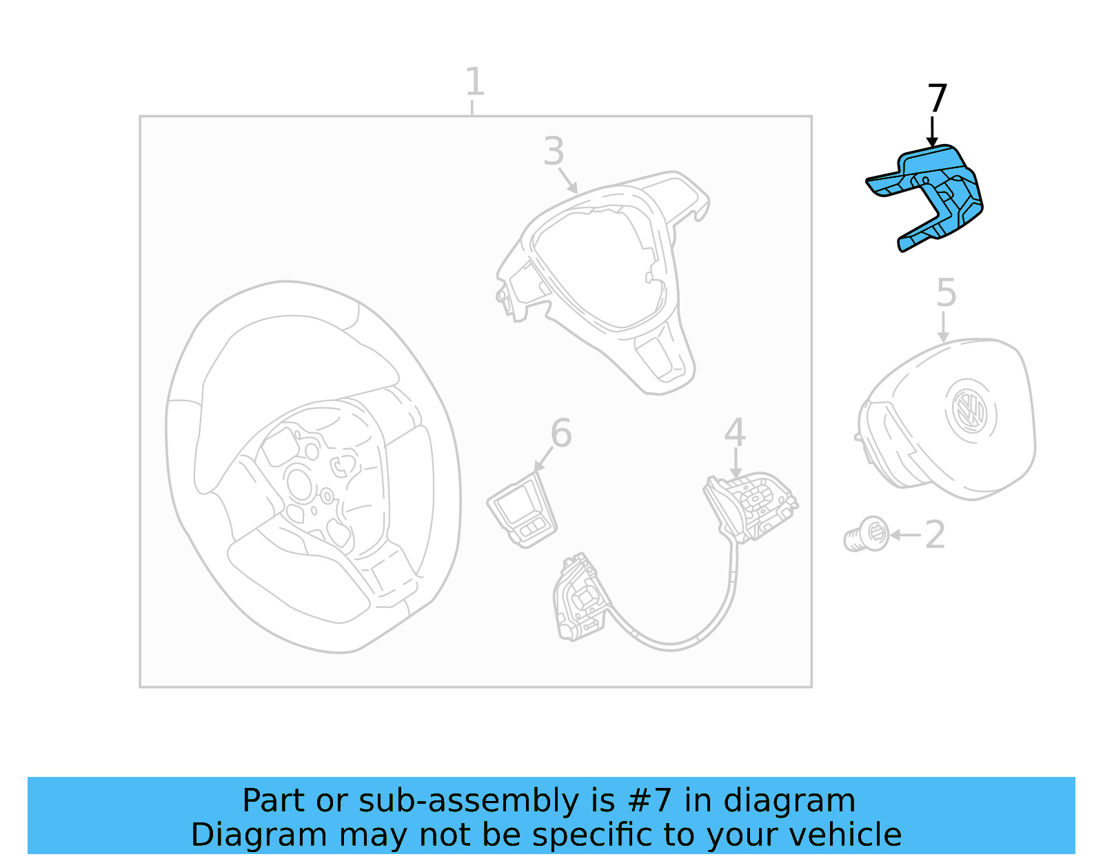 Shift Paddle 5G0-951-528-B-WHS - View 5