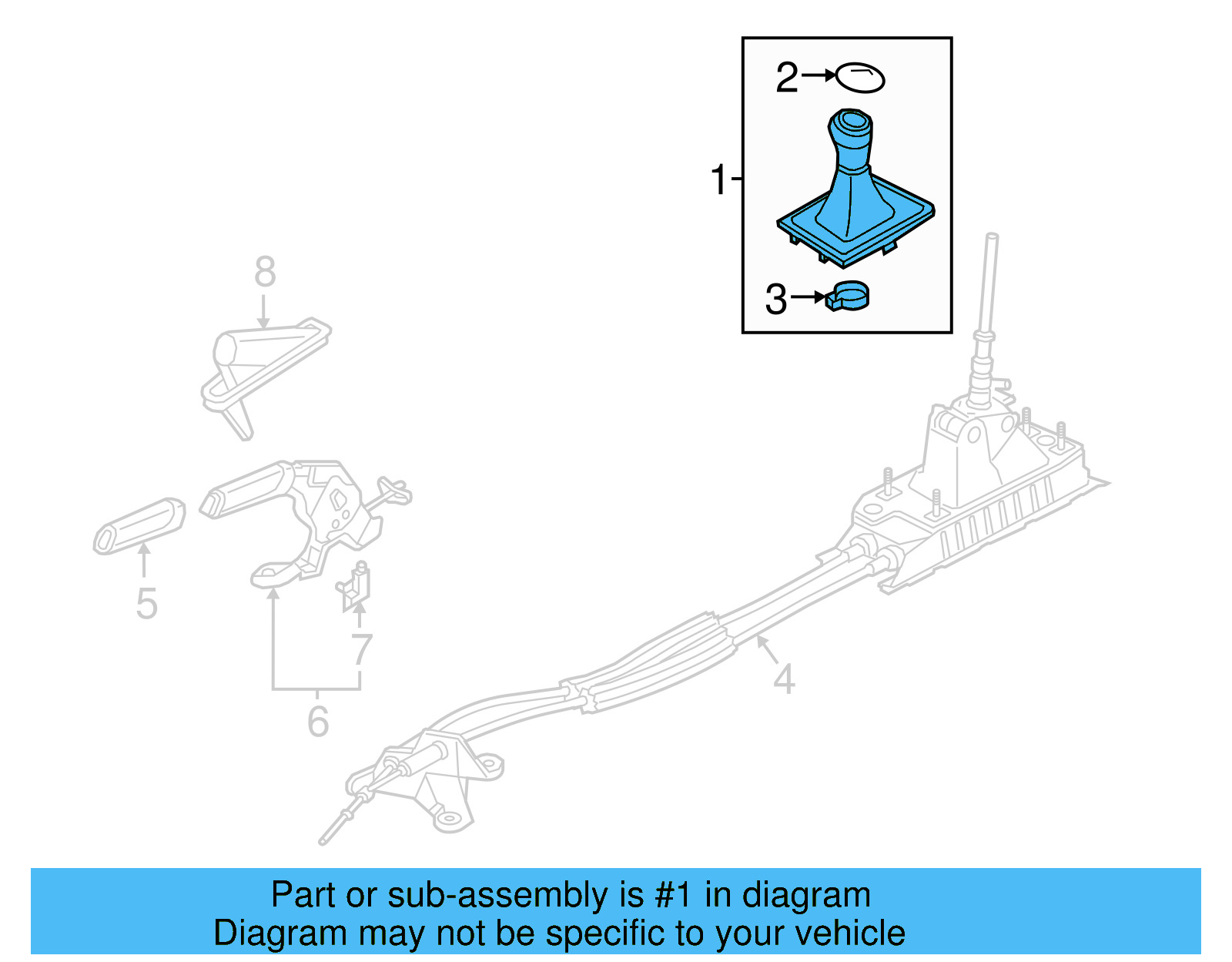 Shift Knob 5C7-711-113-A-IRG - View 4