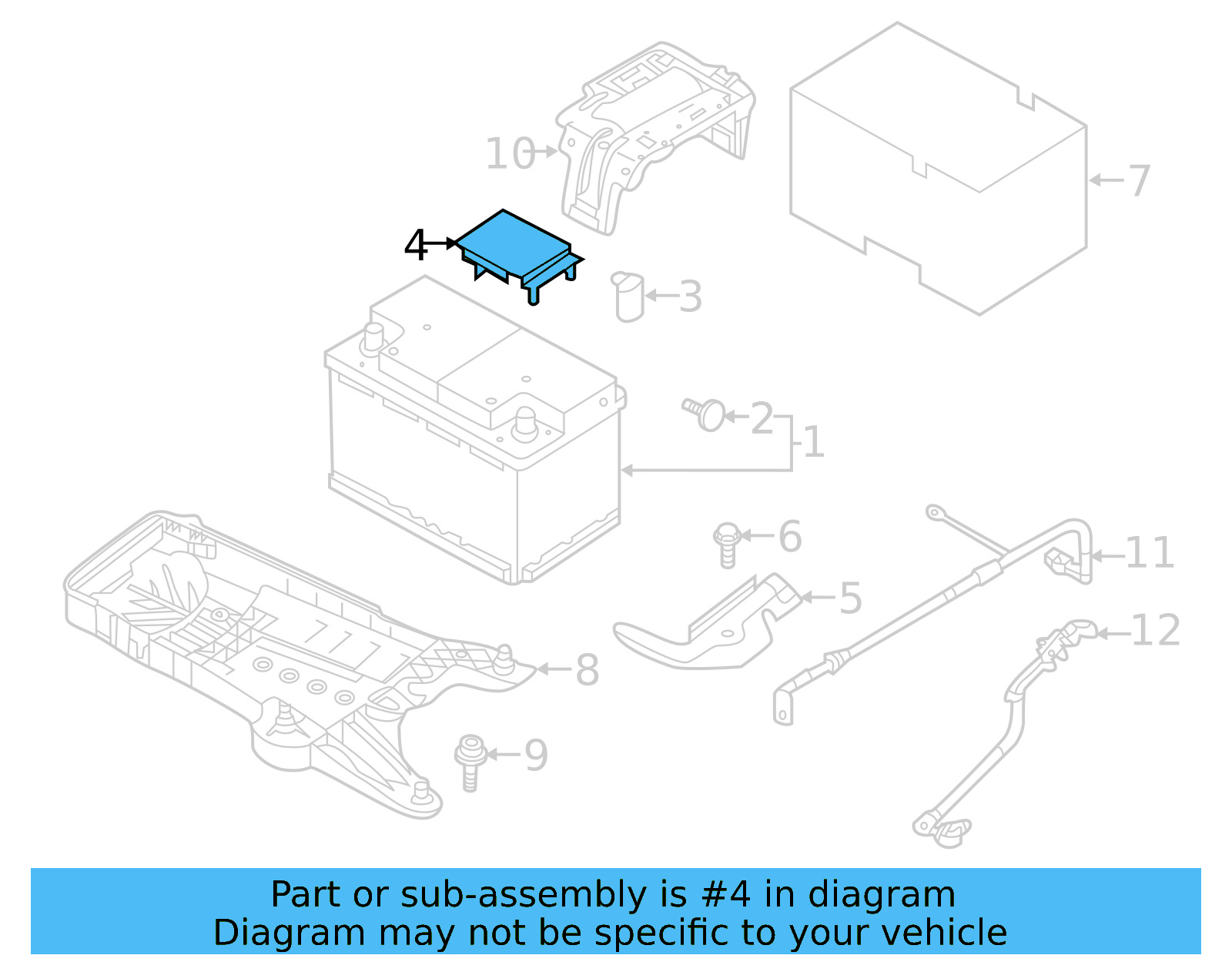 Battery Cover 7E0-971-813 - View 3