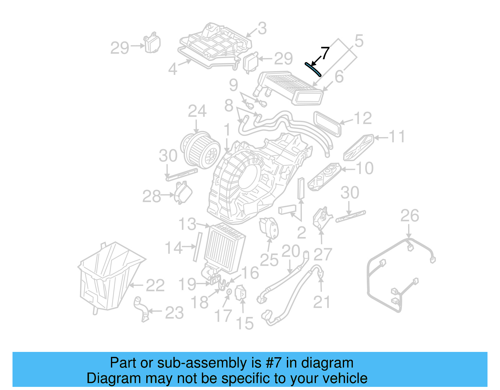 Heater Core Gasket 7L0-819-109