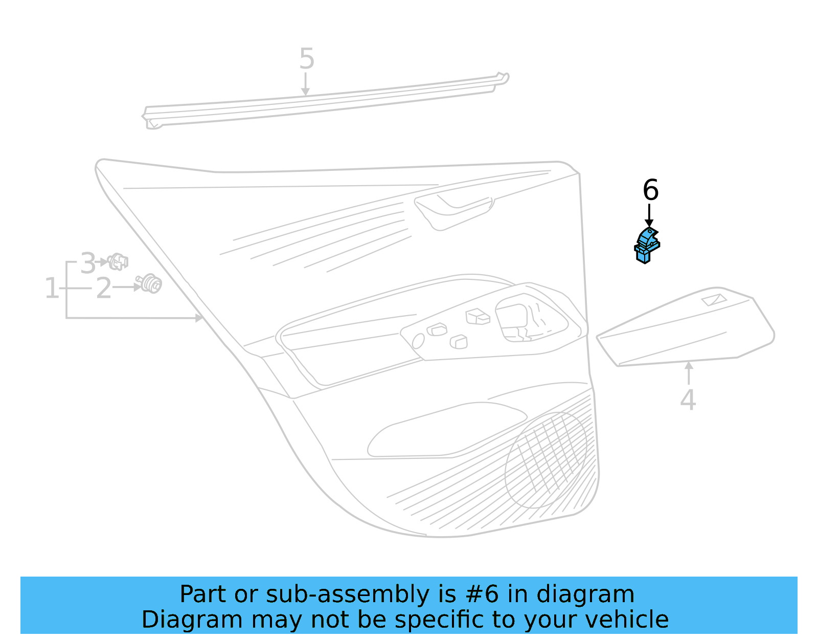 Window Switch 5G0-959-855-K-VPK - View 2