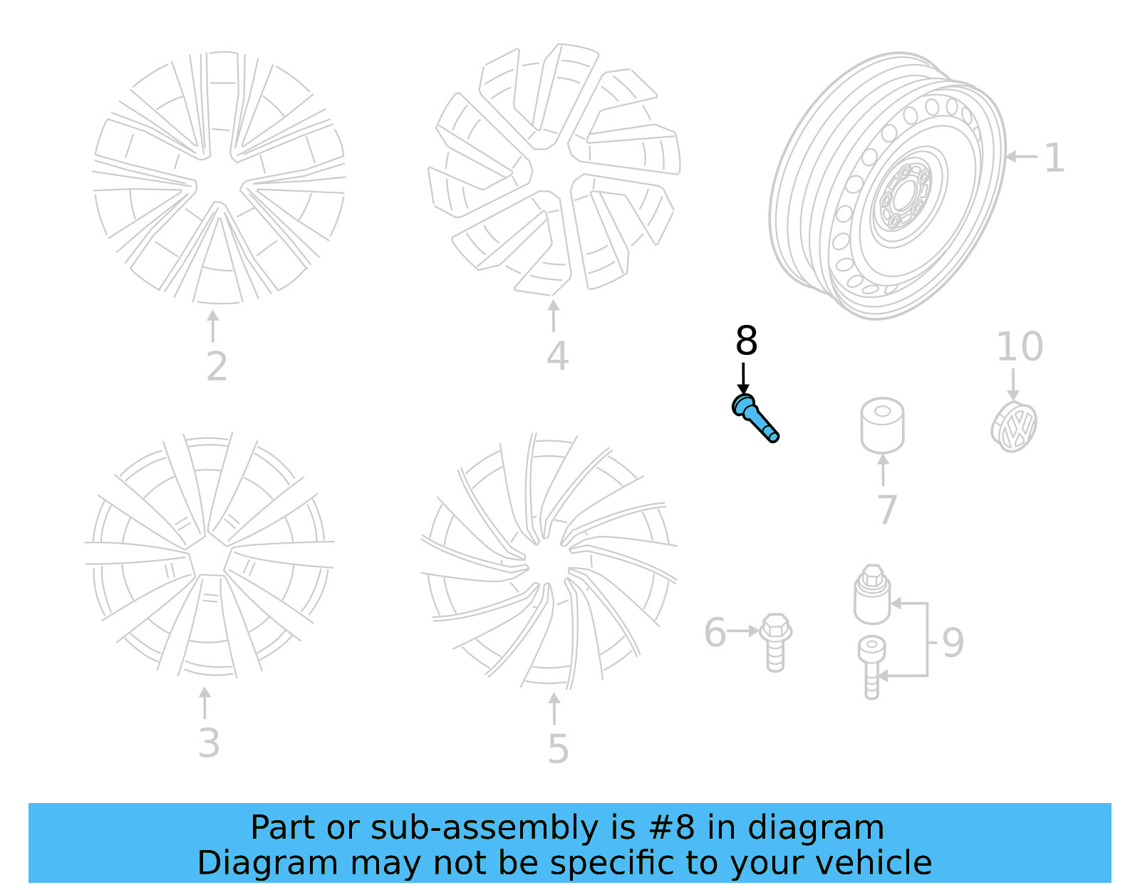 Valve Stem 839-601-361-A - View 8