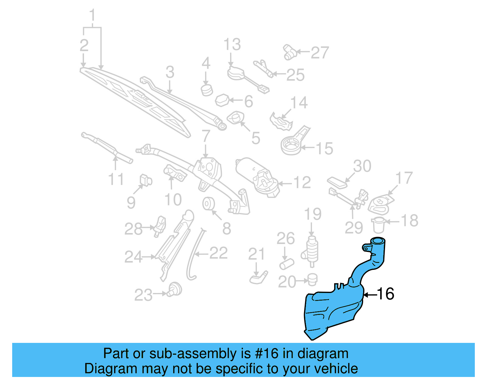 Washer Reservoir 1C0-955-453-M - View 7