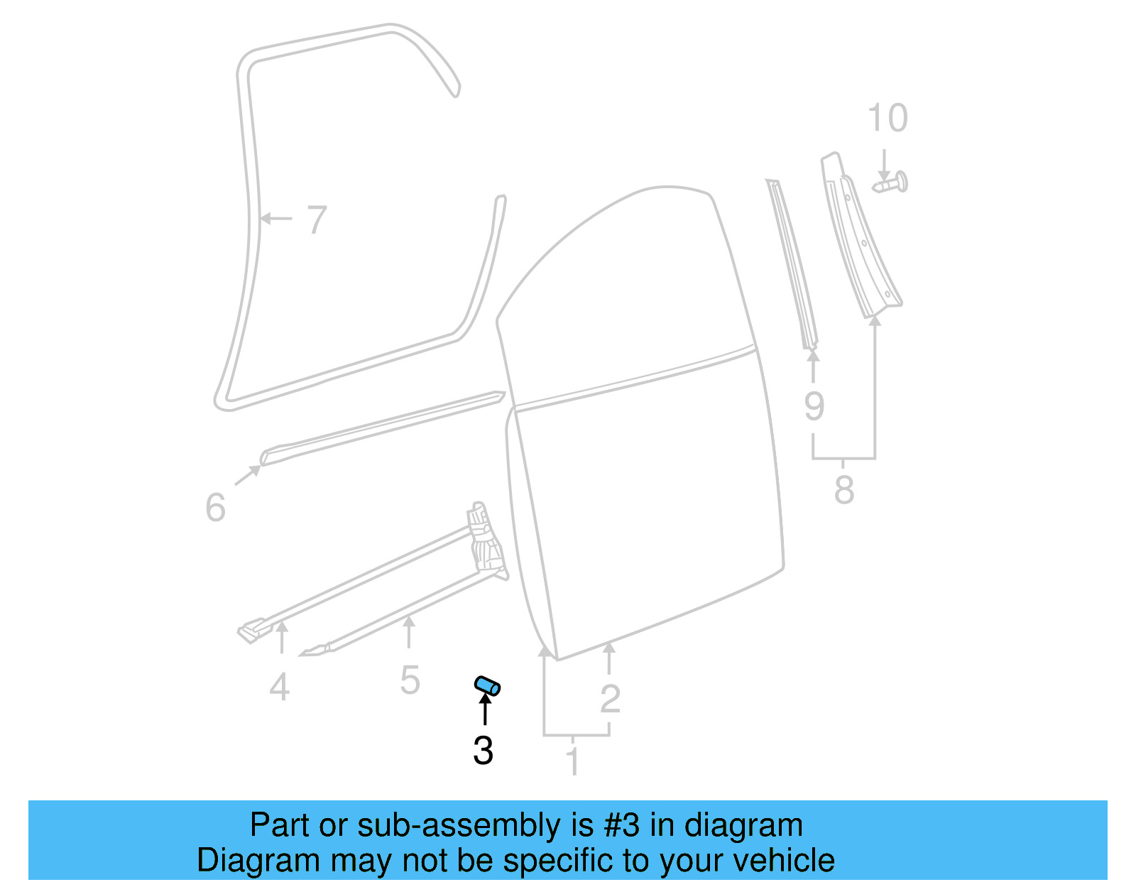 Door Stop 1C0-837-763-B - View 10