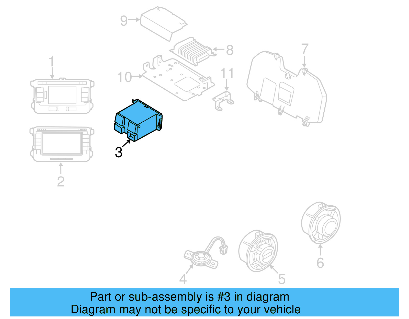 Receiver 1K0-035-180-AG - View 6