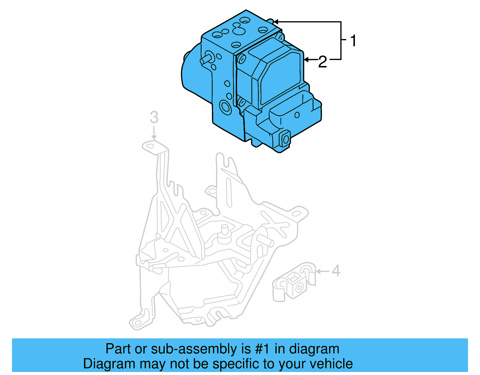 ABS Pump Assembly 8E0-614-111-AQ - View 2