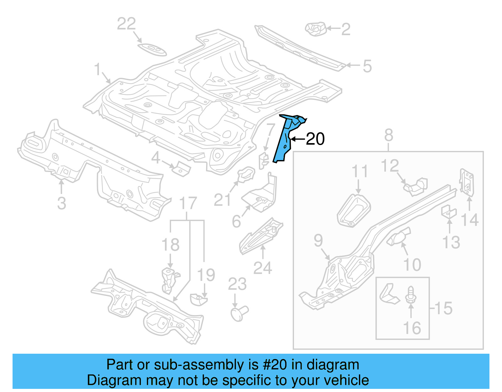Wheelhouse Brace 5Q0-802-952-AF - View 4