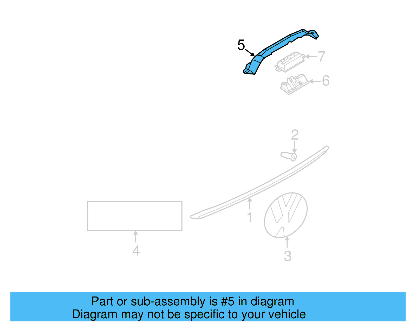 Lift Plate 3C9-827-129-A - View 4