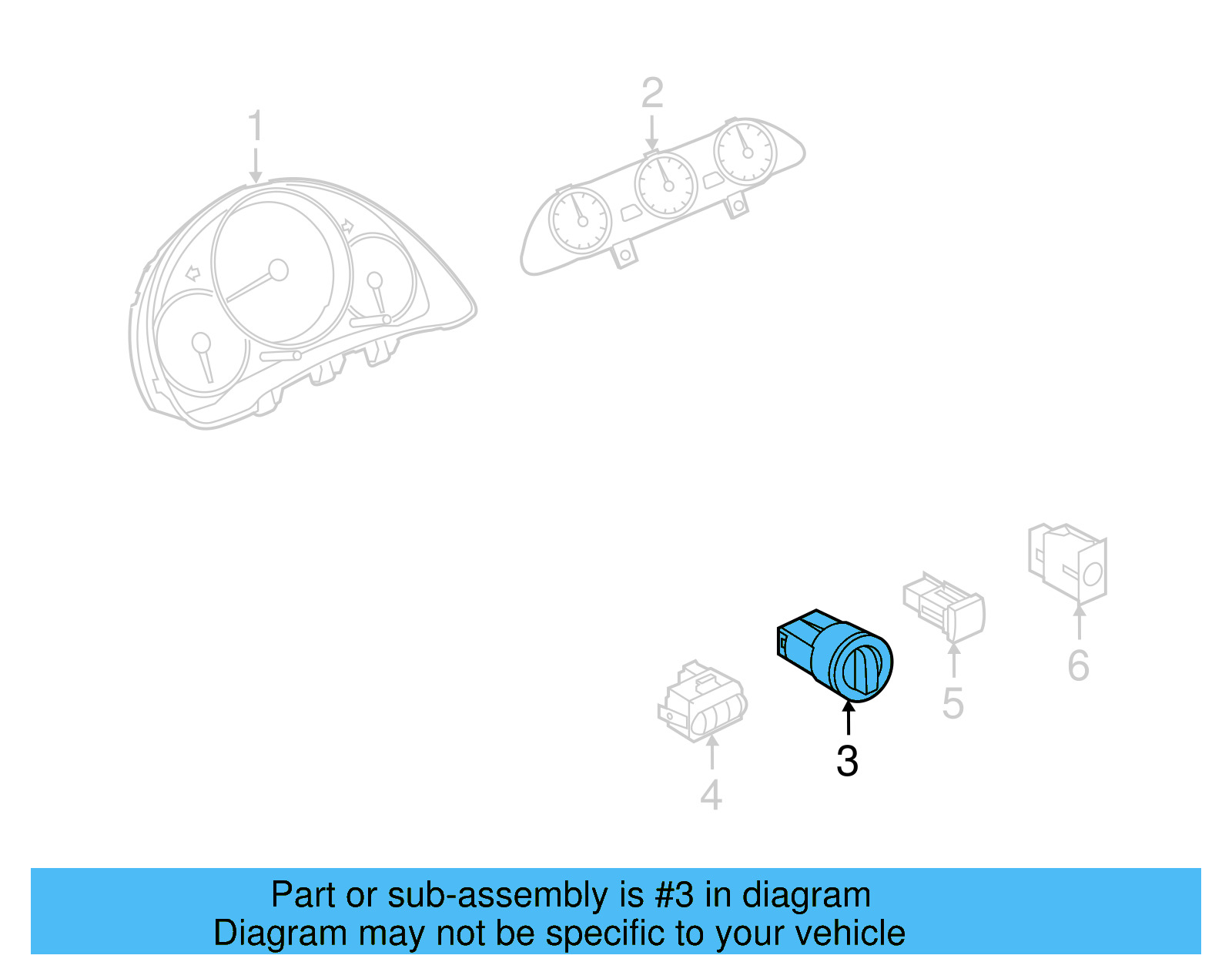 Headlamp Switch 3C8-941-431-B-XSH