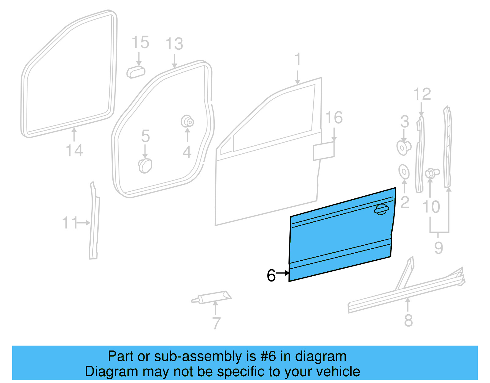 Exterior Panel 1K5-831-105-F - View 17