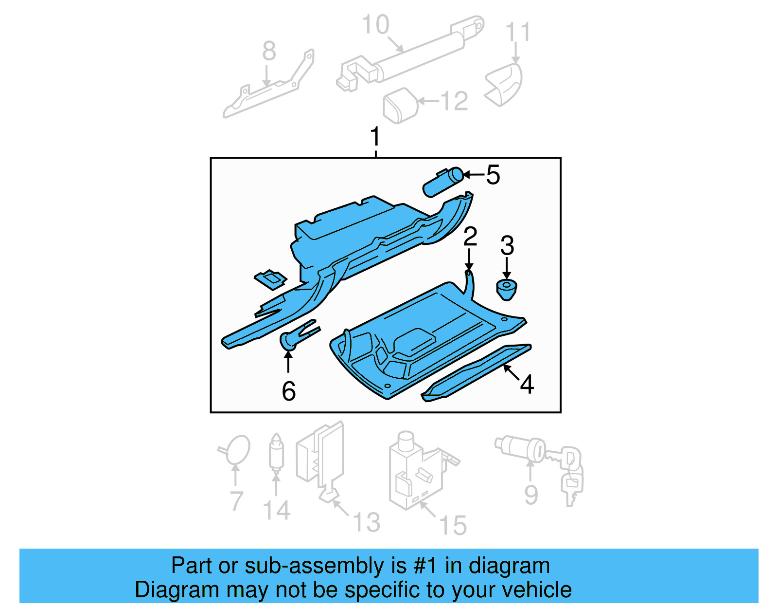 Glove Box Assembly 1C1-880-247-S-3SG
