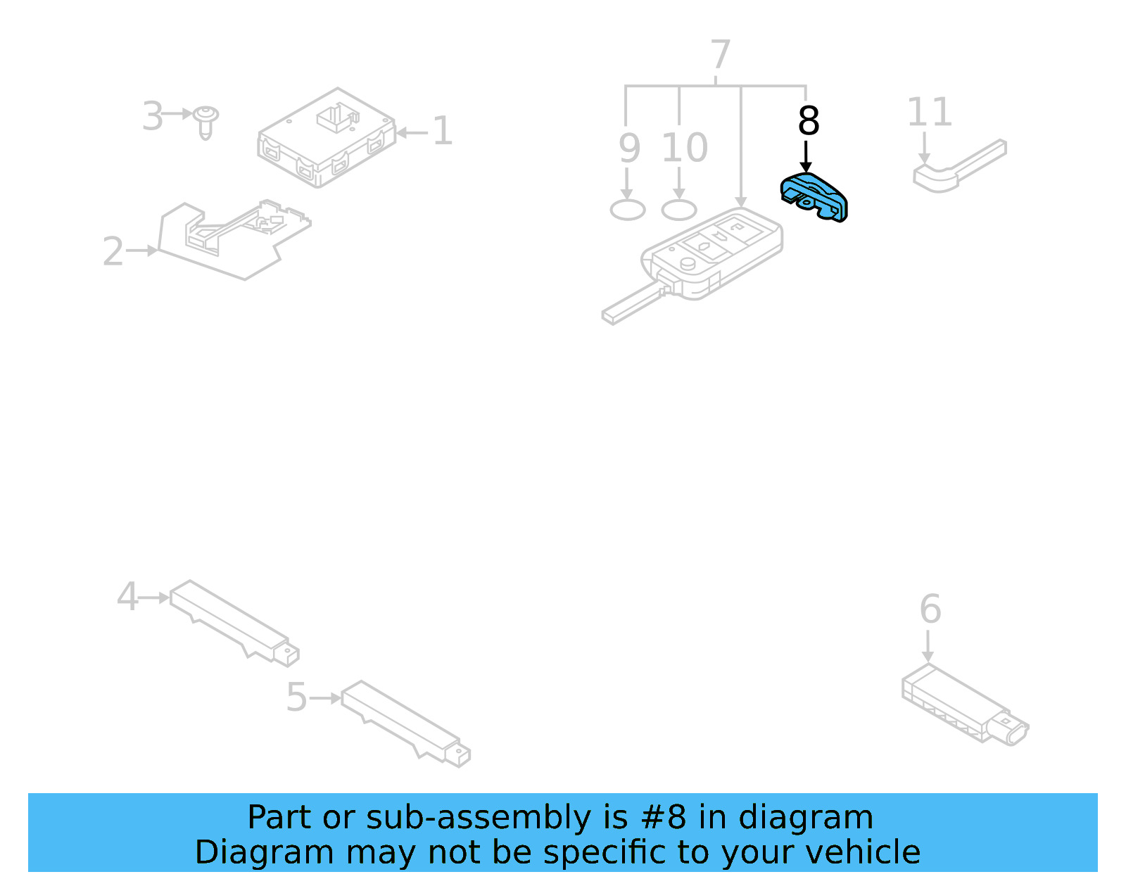 Remote Control Cap 5G0-837-599-D - View 2