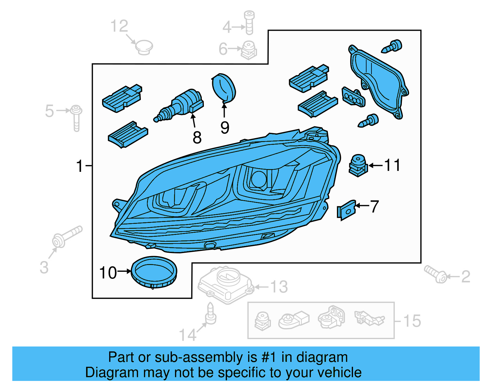 Headlamp Assembly 5GE-941-774-B - View 2