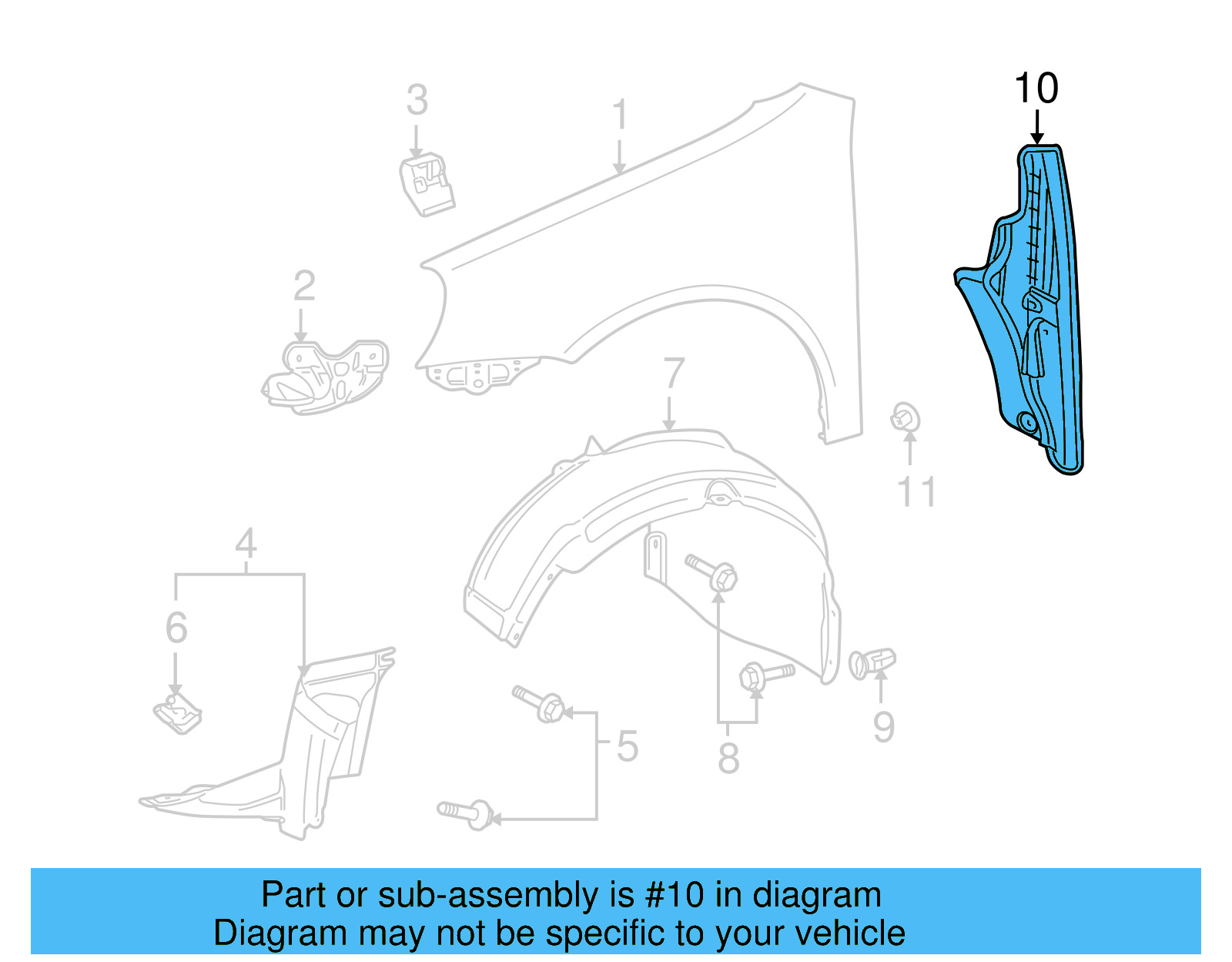 End Plate 1K5-821-111-A - View 10