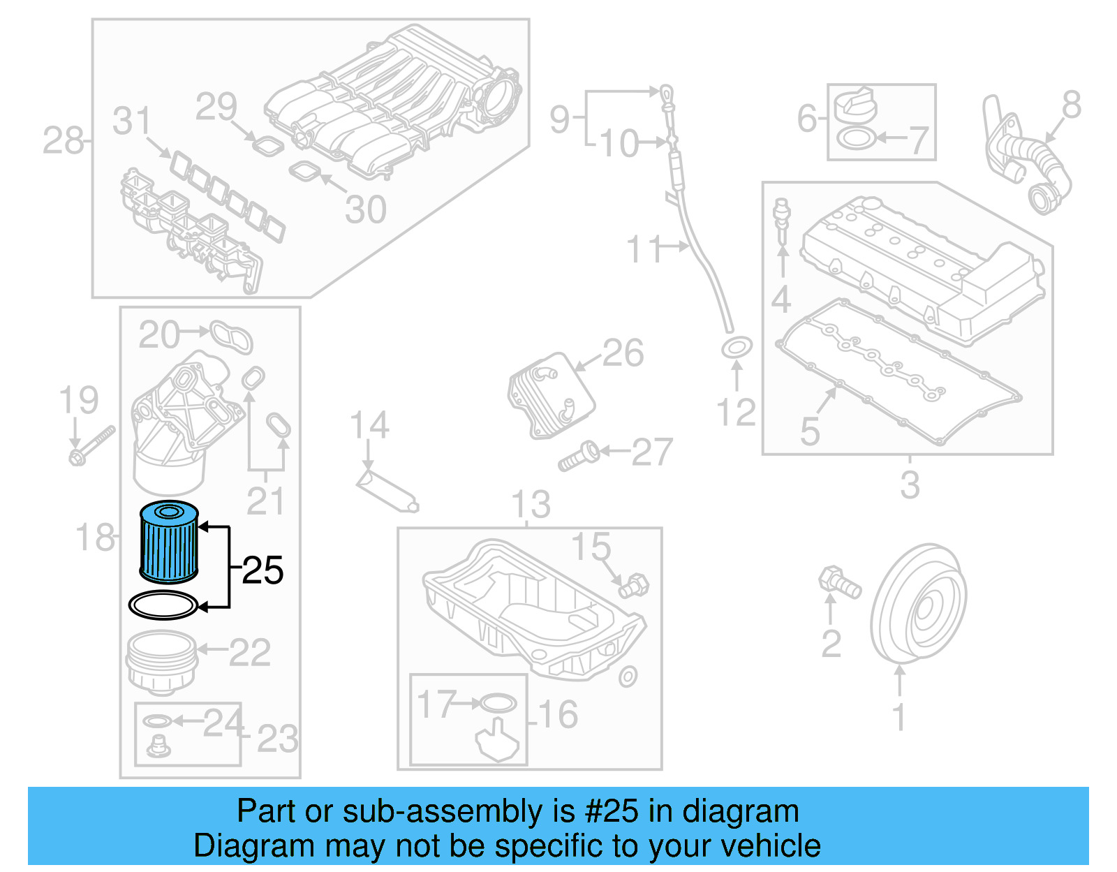 Oil Filter 03H-115-562 - View 8