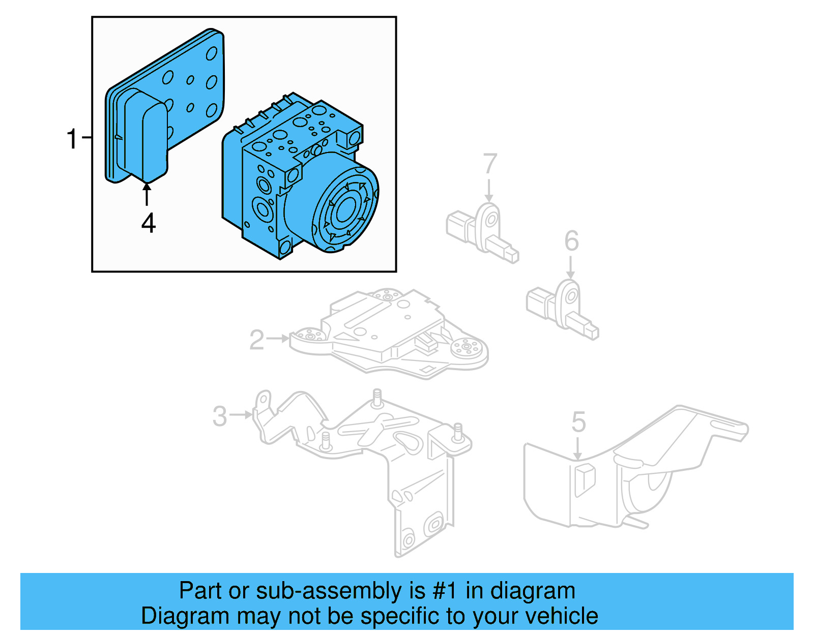 ABS Hydraulic Assembly 5Q0-614-517-FM-BEF - View 4