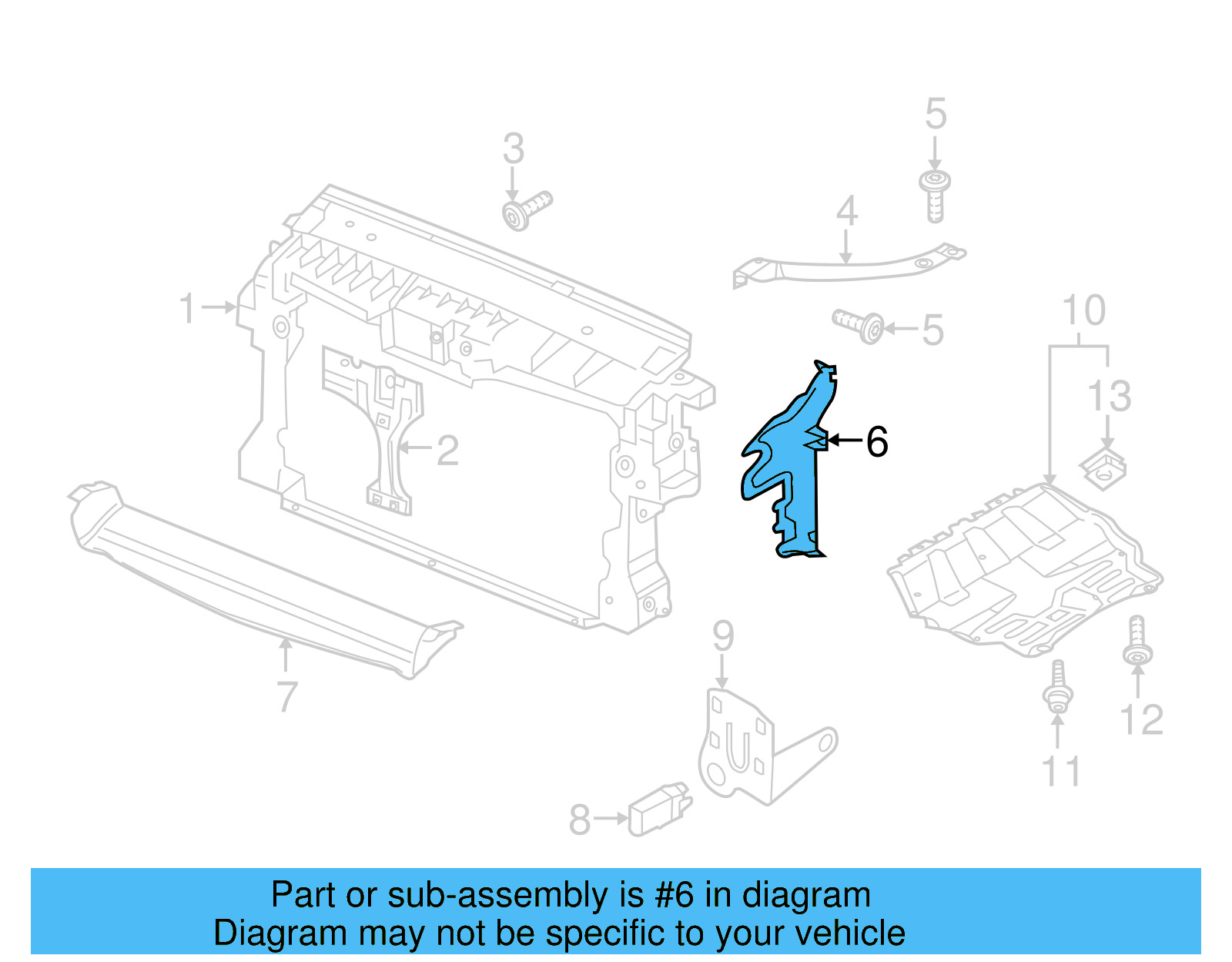 Side Air Baffle 5N0-121-283-A - View 6