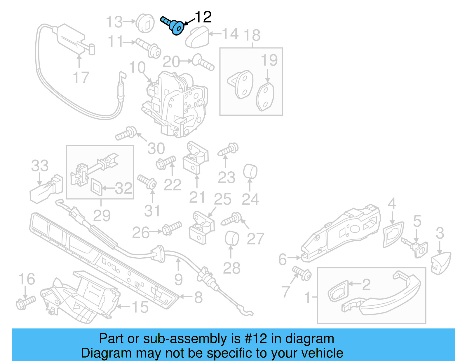 Lock Assembly Bolt WHT-004-084 - View 7