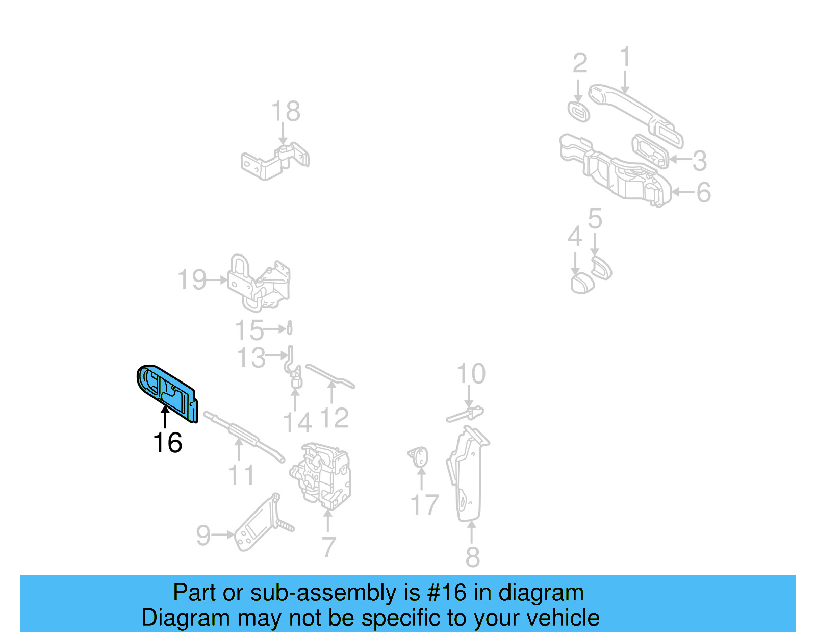 Handle, Inside 3B0-839-114-BK-4ET - View 4