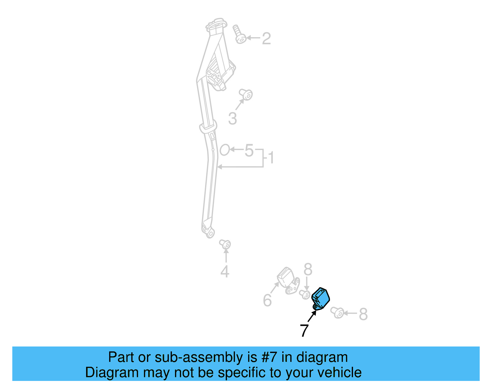 Buckle End 5NL-858-491-MNB - View 2