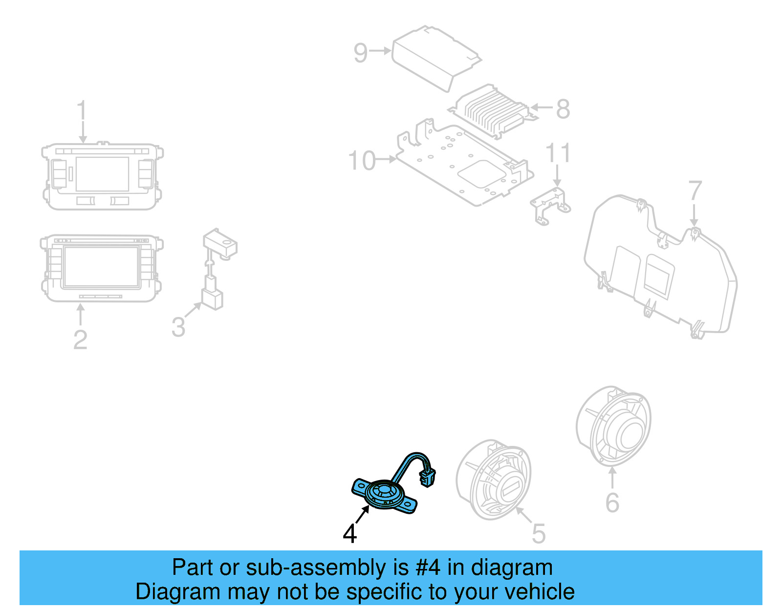 Inst Panel Speaker 561-035-411-L - View 12