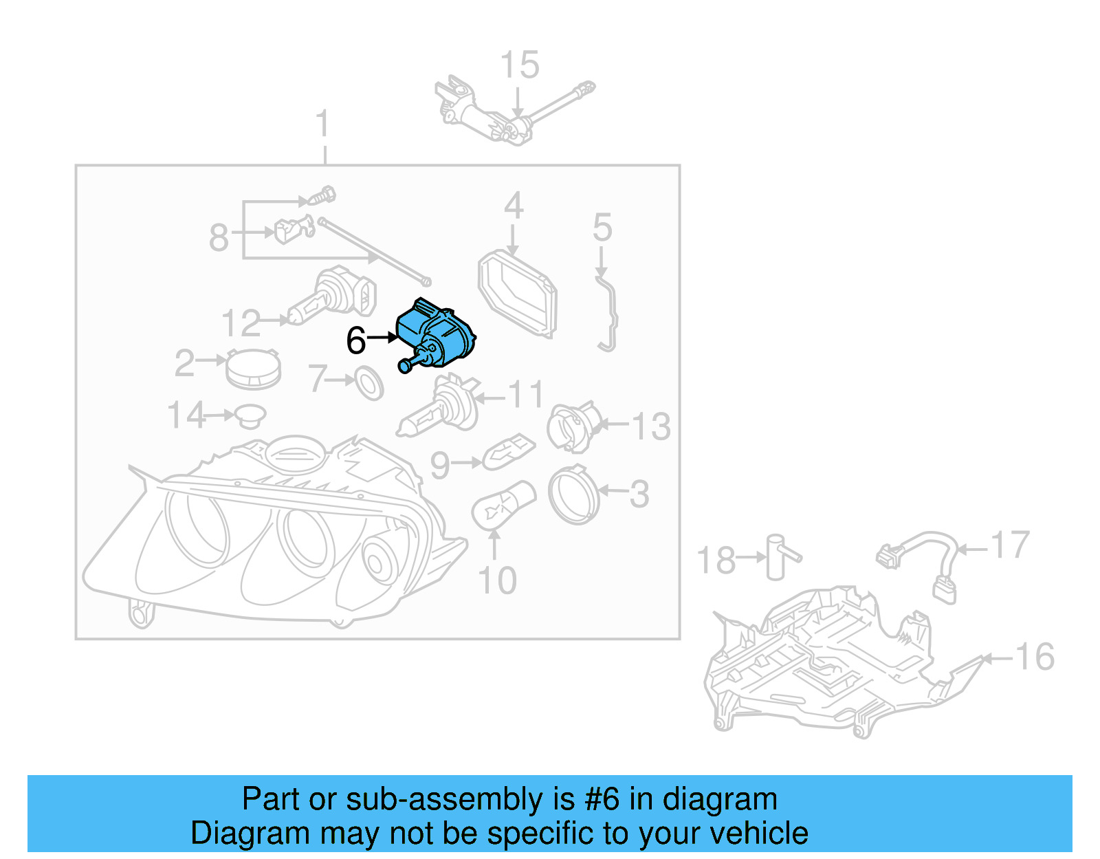 Adjust Motor 1J0-941-295-B - View 3
