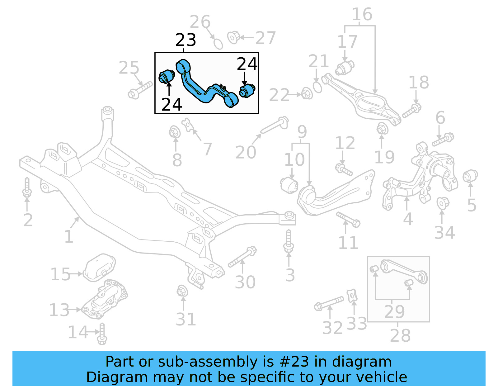 Upper Control Arm 5QM-505-323 - View 4