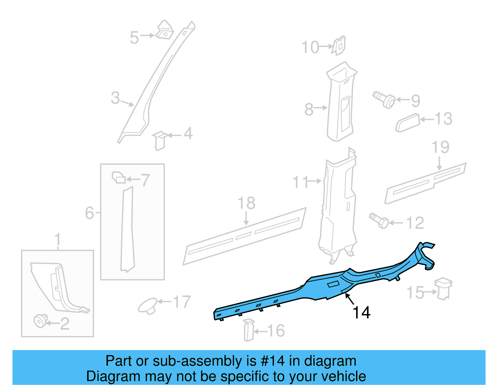 Sill Plate 5C6-853-371-82V - View 3