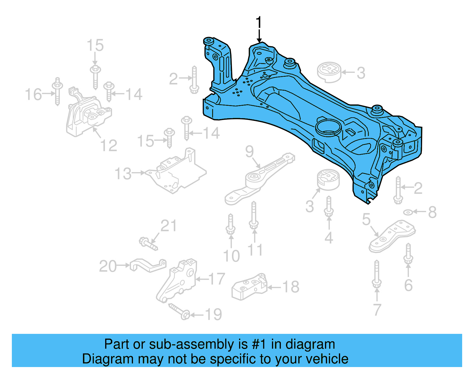Engine Cradle 5WA-199-315-F - View 13