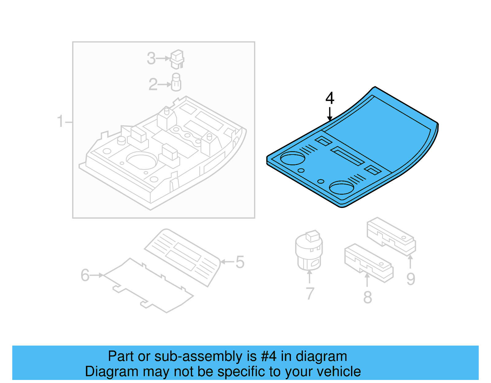 Trim Bezel 7P6-947-133-F-81U - View 7