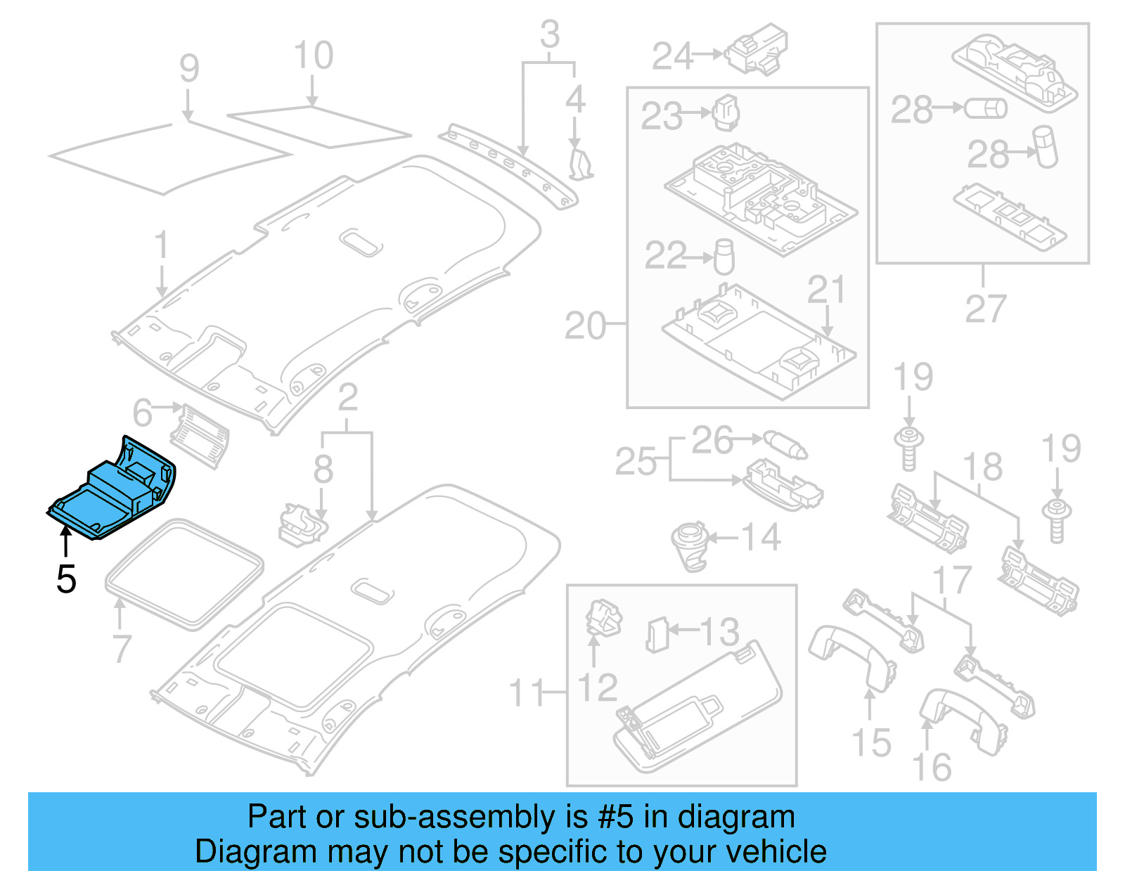 Housing 5G0-868-837-A-ZA2 - View 9