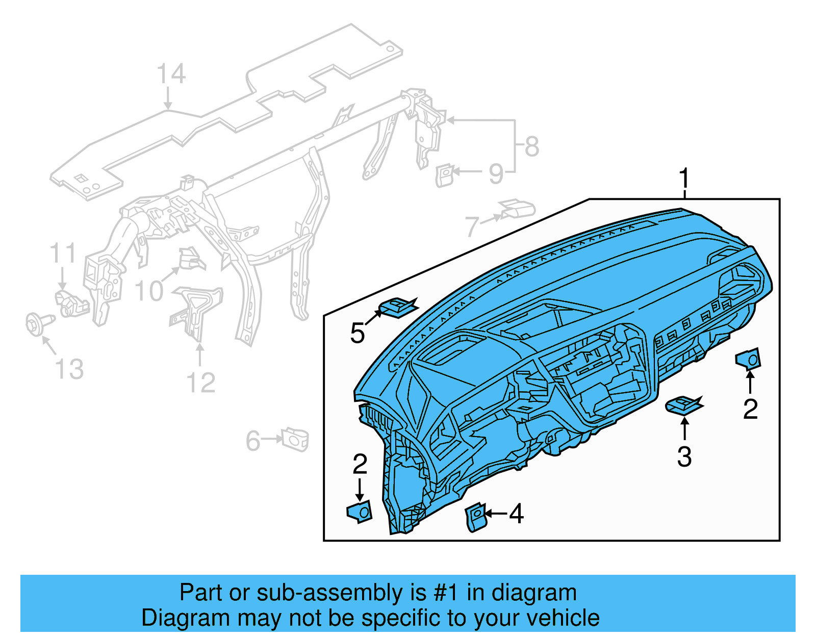 Instrument Panel 5NN-857-003-H-FLG - View 4