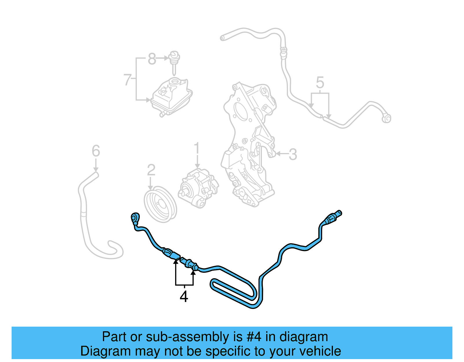 Pressure Hose 1J0-422-893-BS