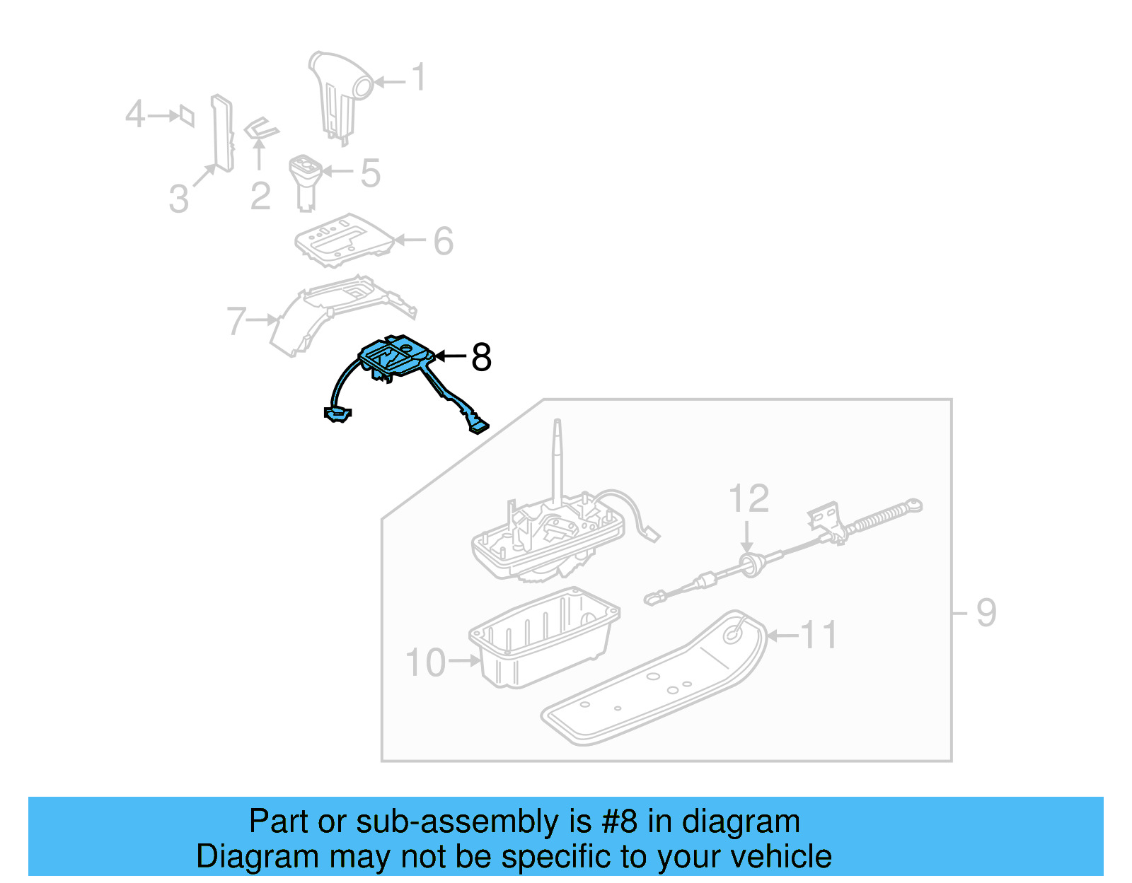 Shift Plate 3D0-713-633-A - View 5