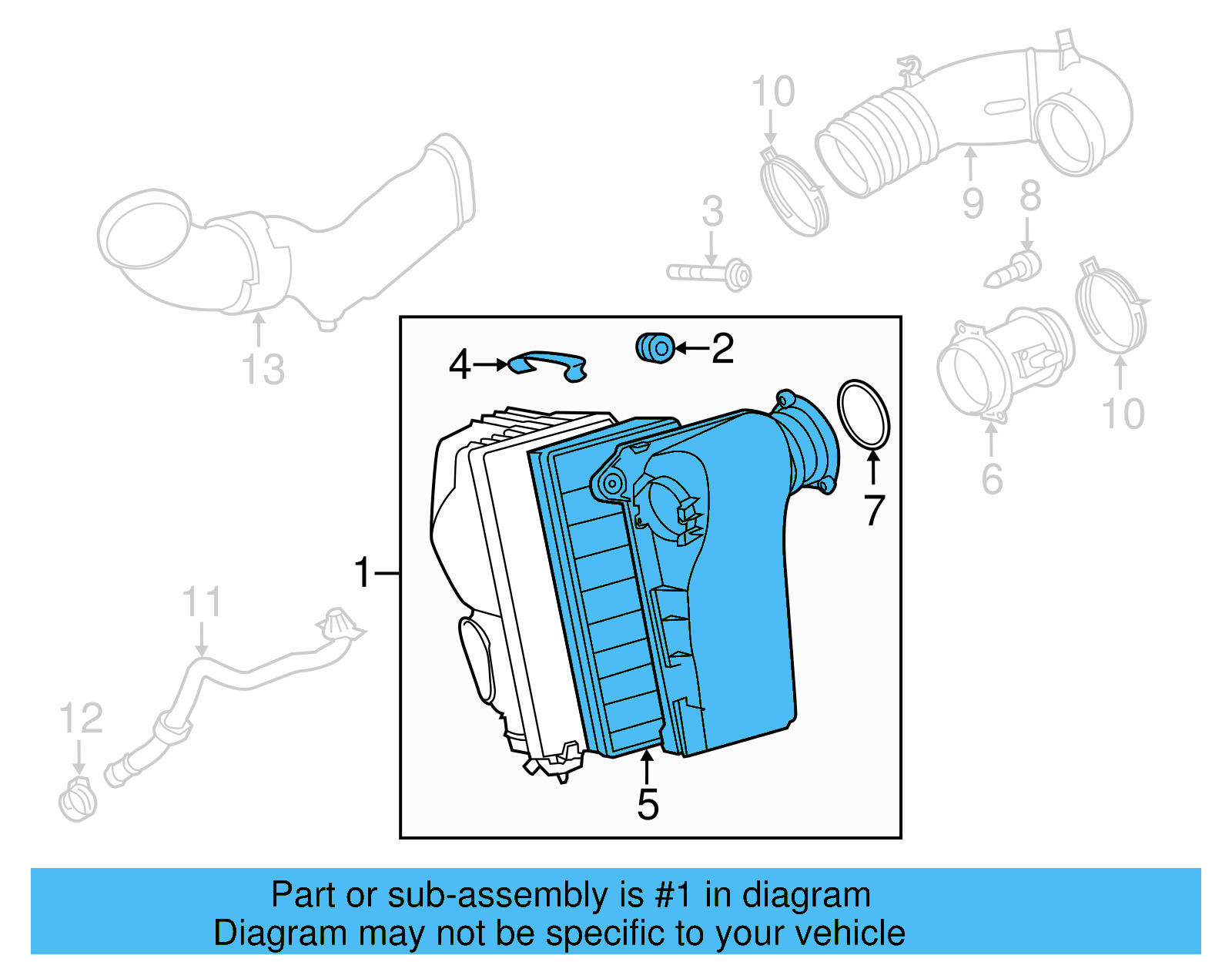 Air Cleaner Assembly 7P6-129-607-Q - View 8