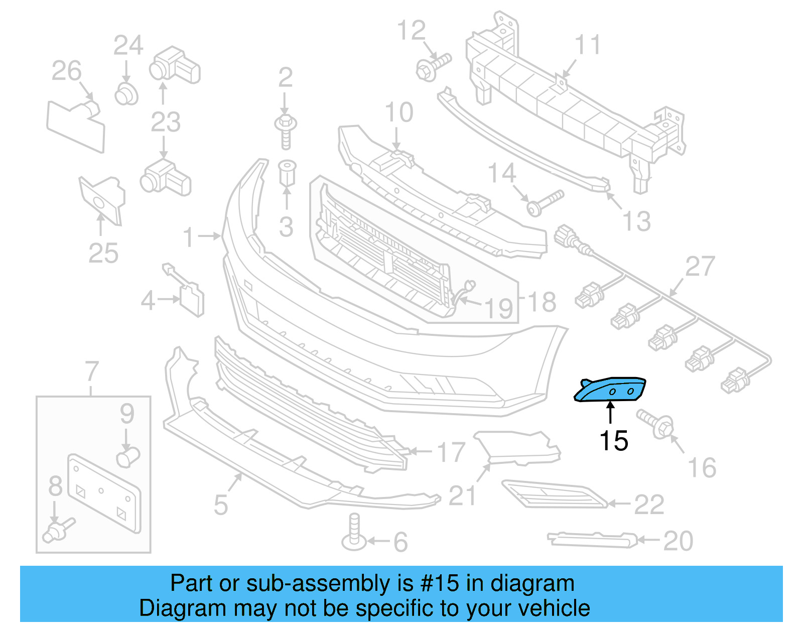 Side Retainer 5C6-807-184-A - View 4