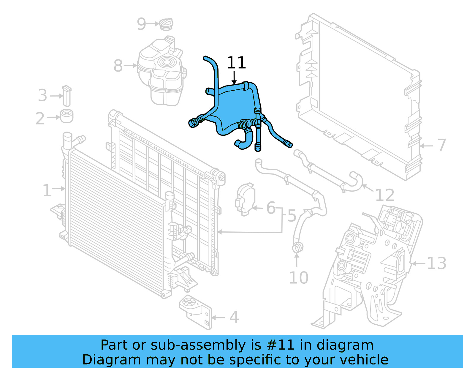 Upper Hose 1EA-122-101-CF - View 6