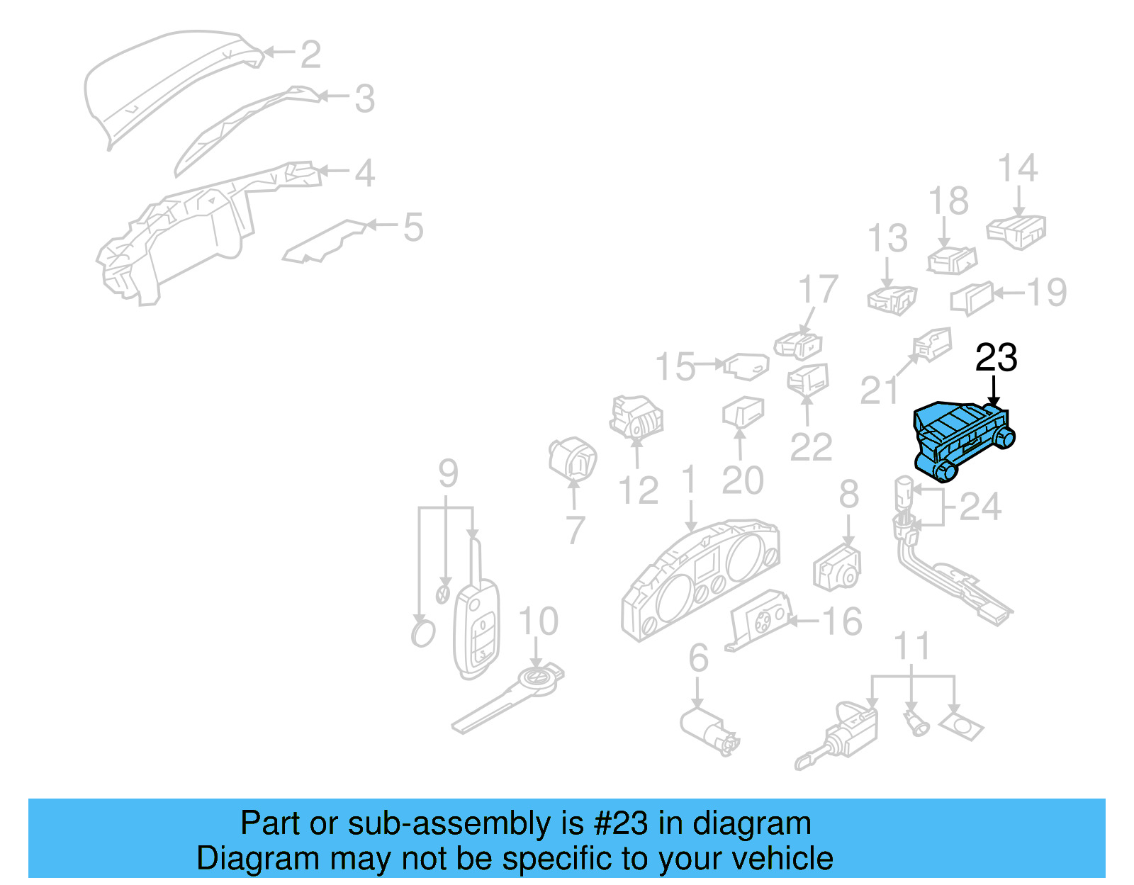 Dash Control Unit 7L6-907-040-AL-3X1 - View 6